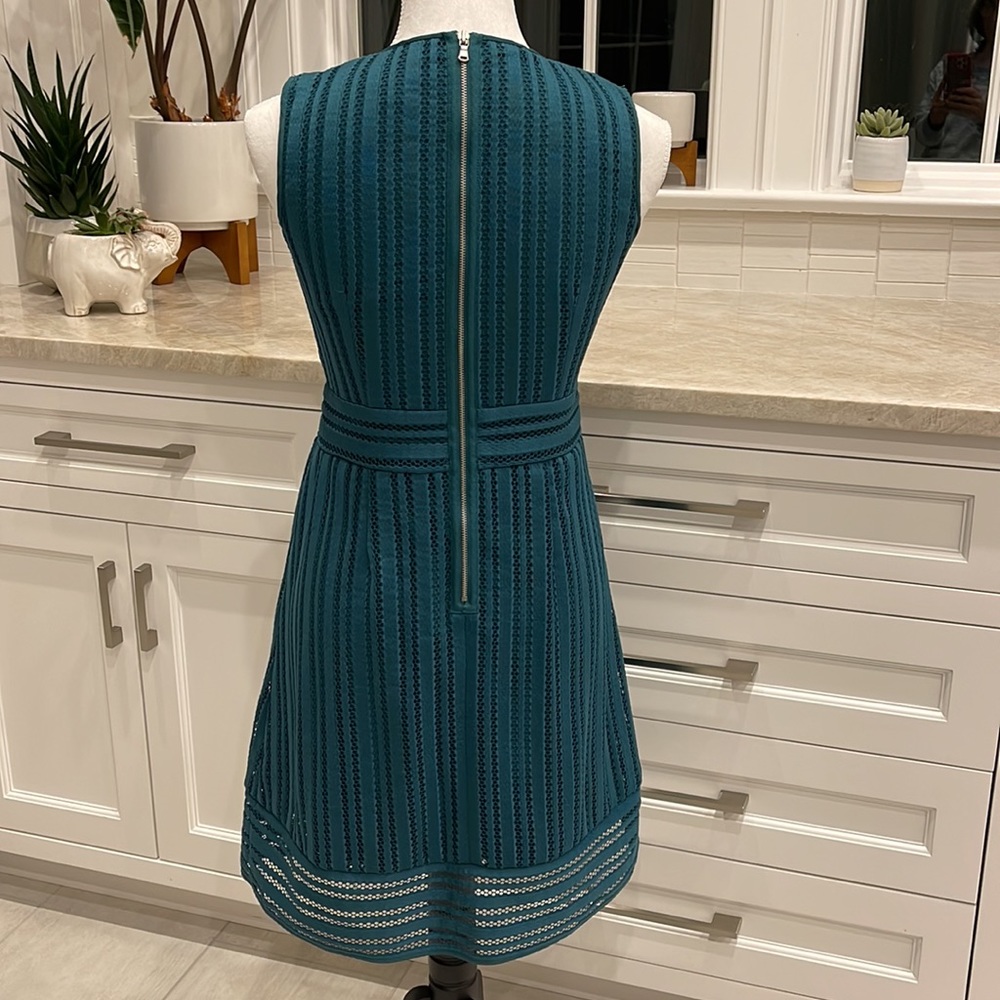 J. Crew teal fit and flare dress - Picture 4 of 8